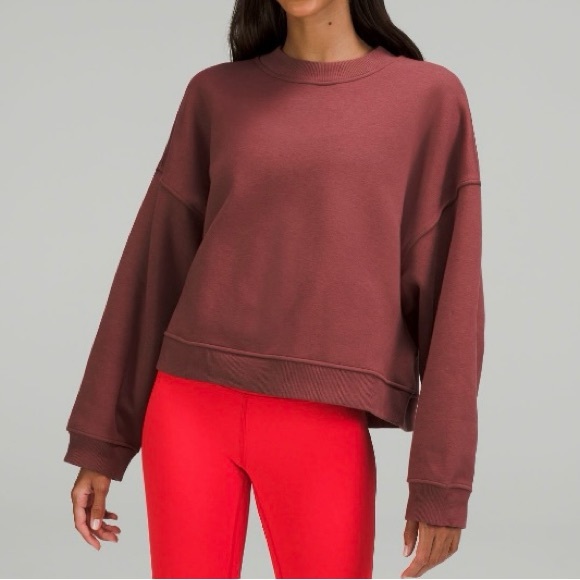 lululemon athletica Thick Fleece Pullover in Smoky Red SIZE M/L - Picture 7 of 7